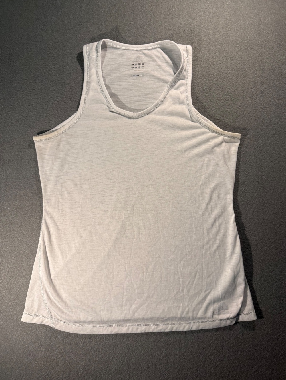 Adidas Climalite White Athletic Tank Top Size Small